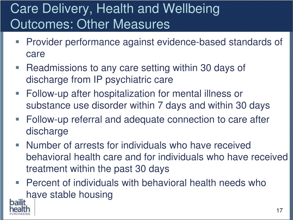 care delivery health and wellbeing outcomes other