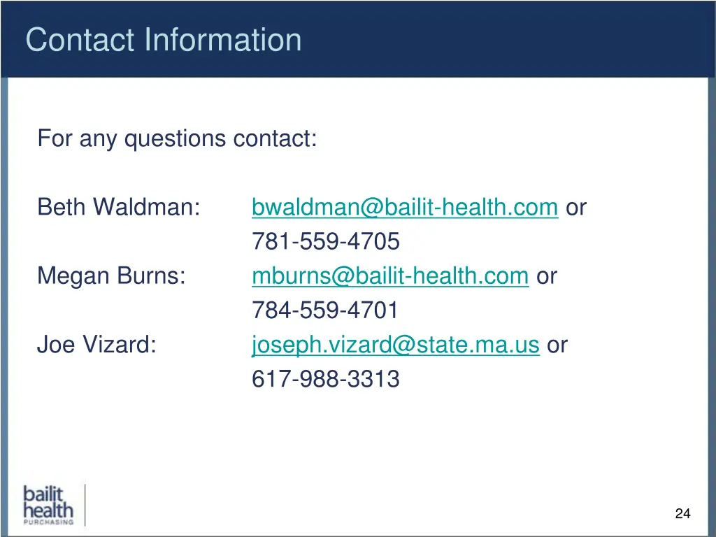 contact information