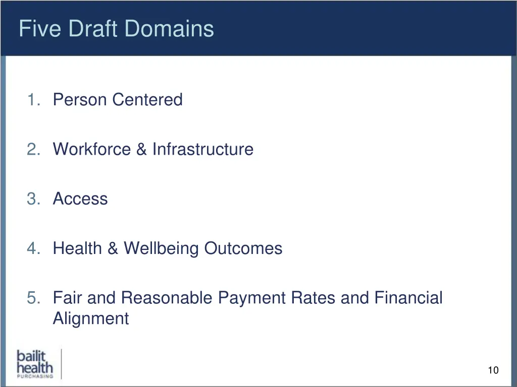 five draft domains