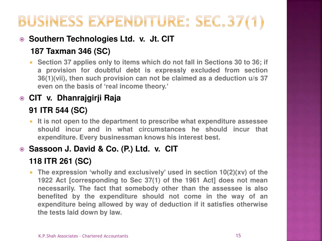 business expenditure sec 37 1