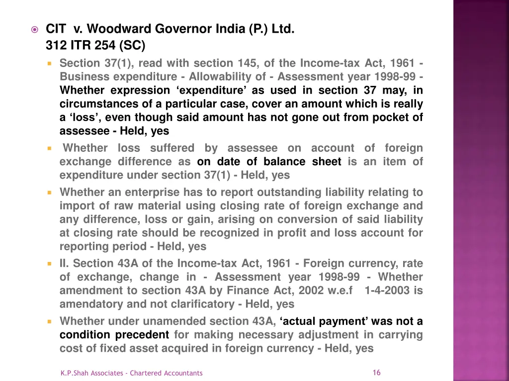 cit v woodward governor india