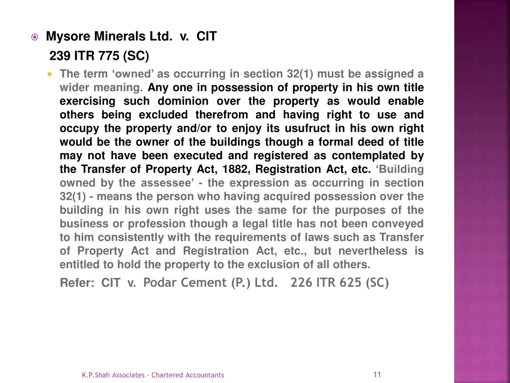 mysore minerals ltd v cit 239 itr 775 sc the term