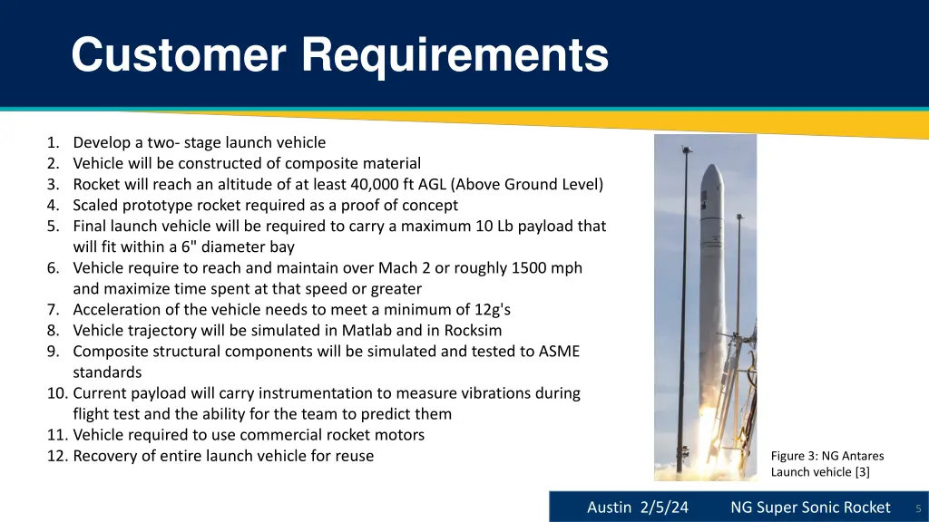 customer requirements