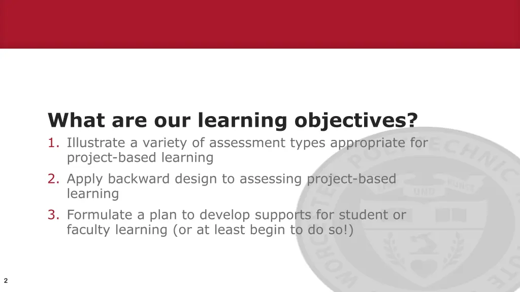 what are our learning objectives 1 illustrate