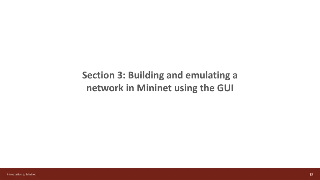 section 3 building and emulating a network