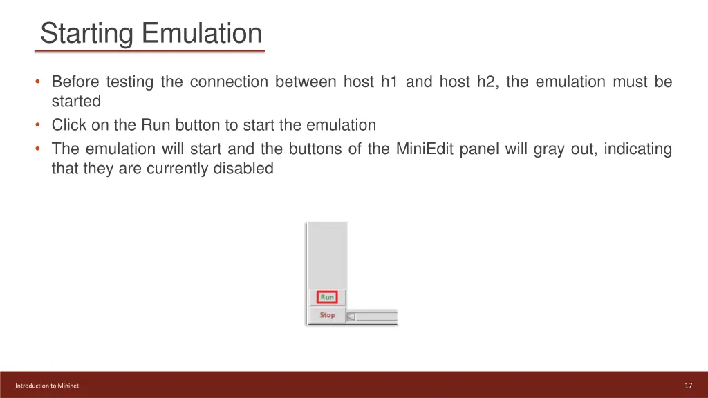 starting emulation