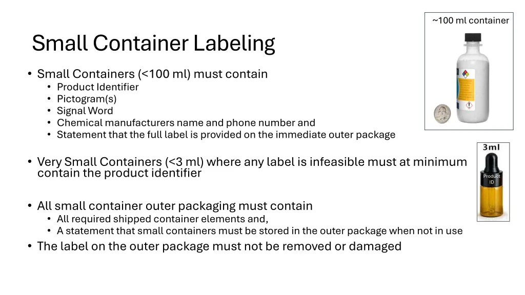 100 ml container