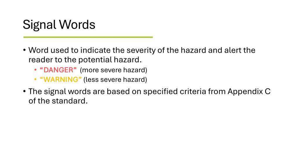 signal words