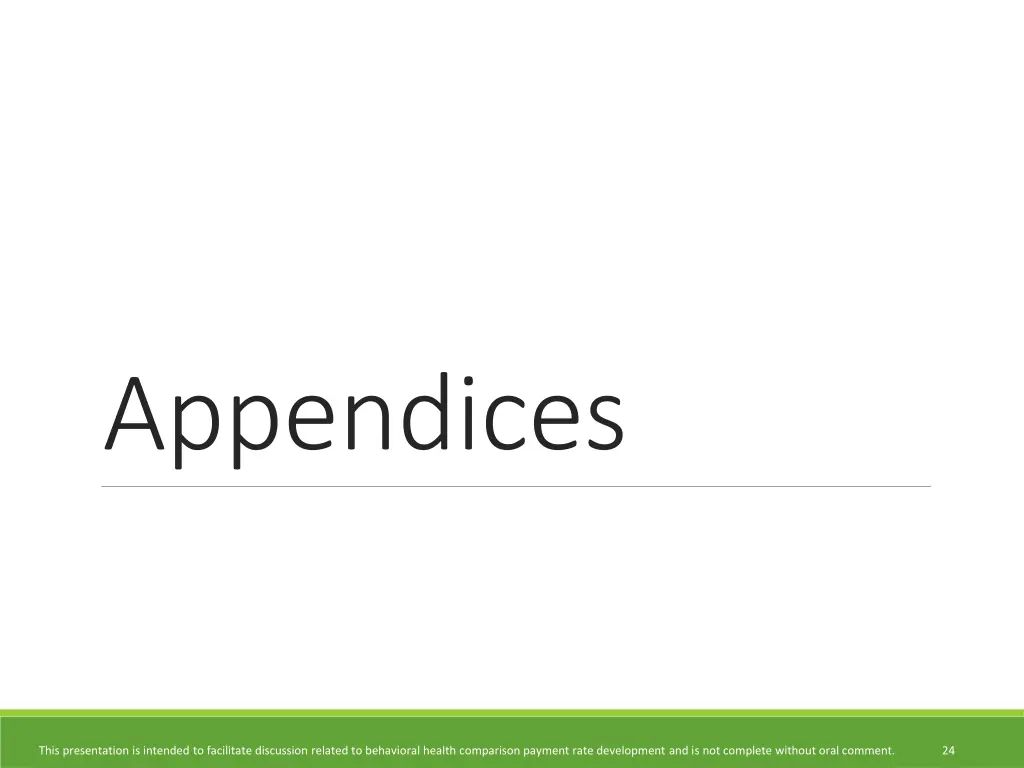 appendices