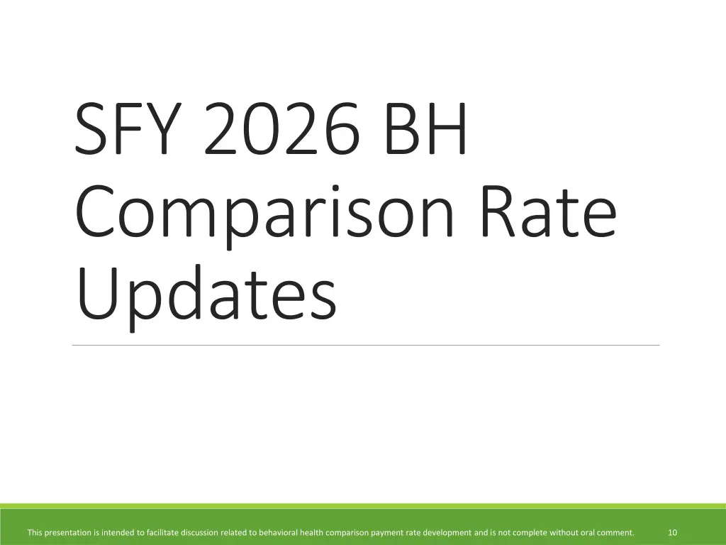 sfy 2026 bh comparison rate updates