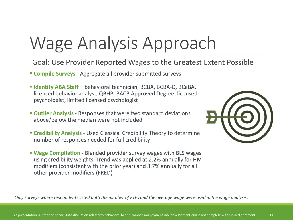 wage analysis approach