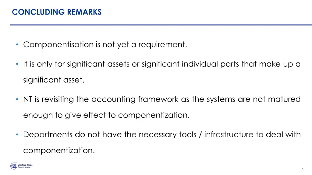 concluding remarks