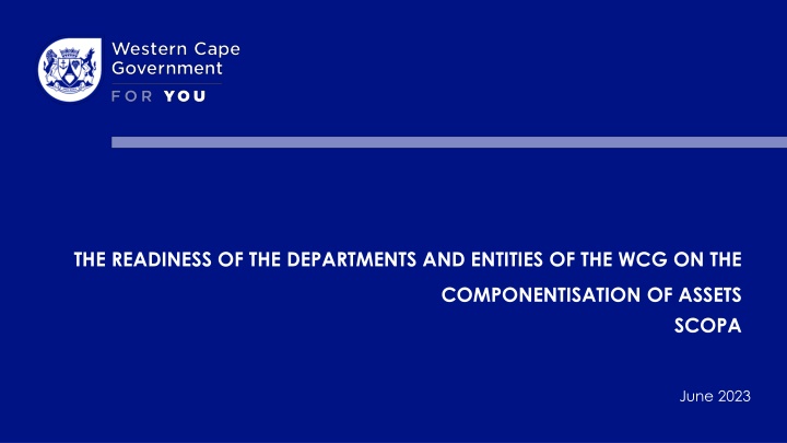 the readiness of the departments and entities