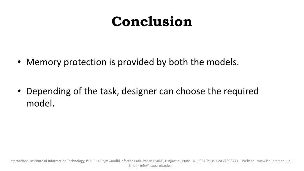 conclusion