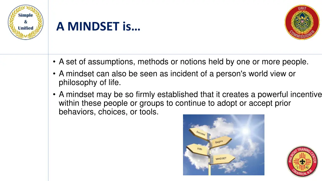 a mindset is