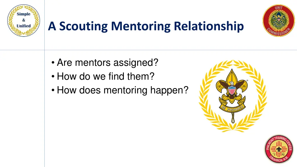 a scouting mentoring relationship