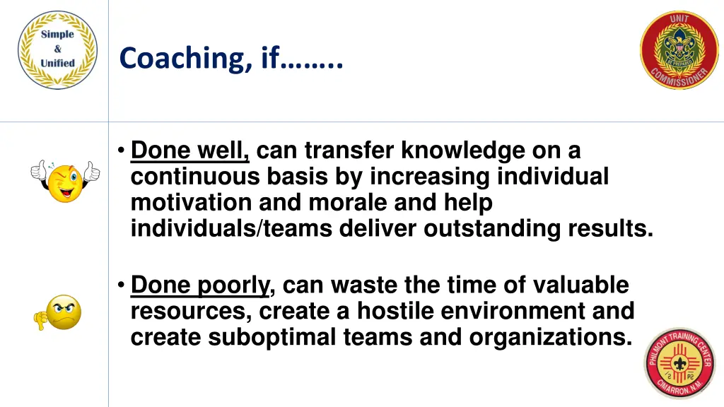 coaching if