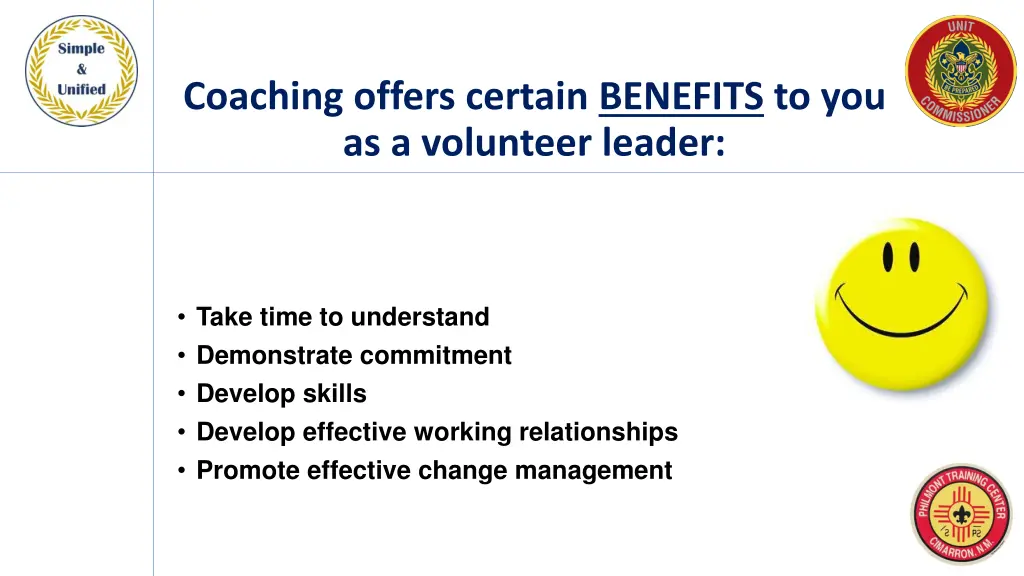coaching offers certain benefits
