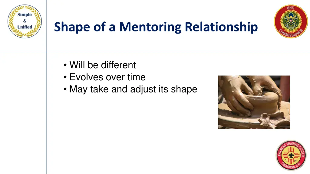 shape of a mentoring relationship