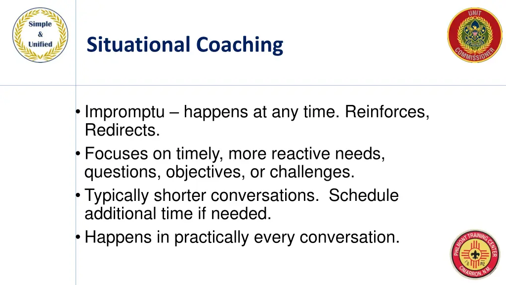situational coaching