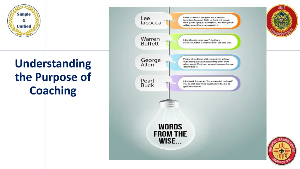 understanding the purpose of coaching