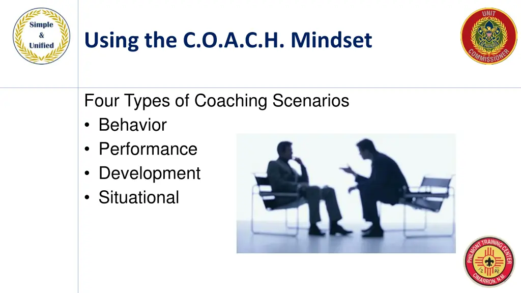 using the c o a c h mindset
