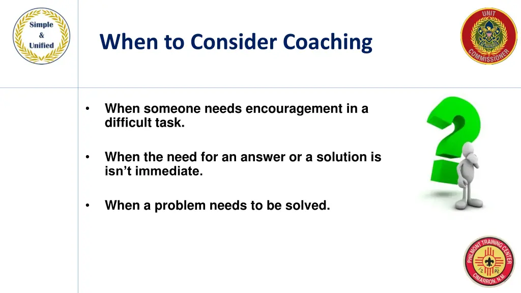 when to consider coaching