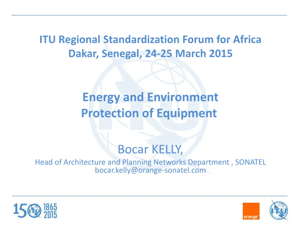 itu regional standardization forum for africa