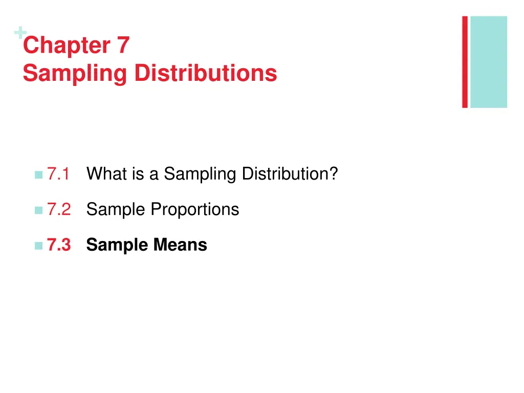 chapter 7 sampling distributions