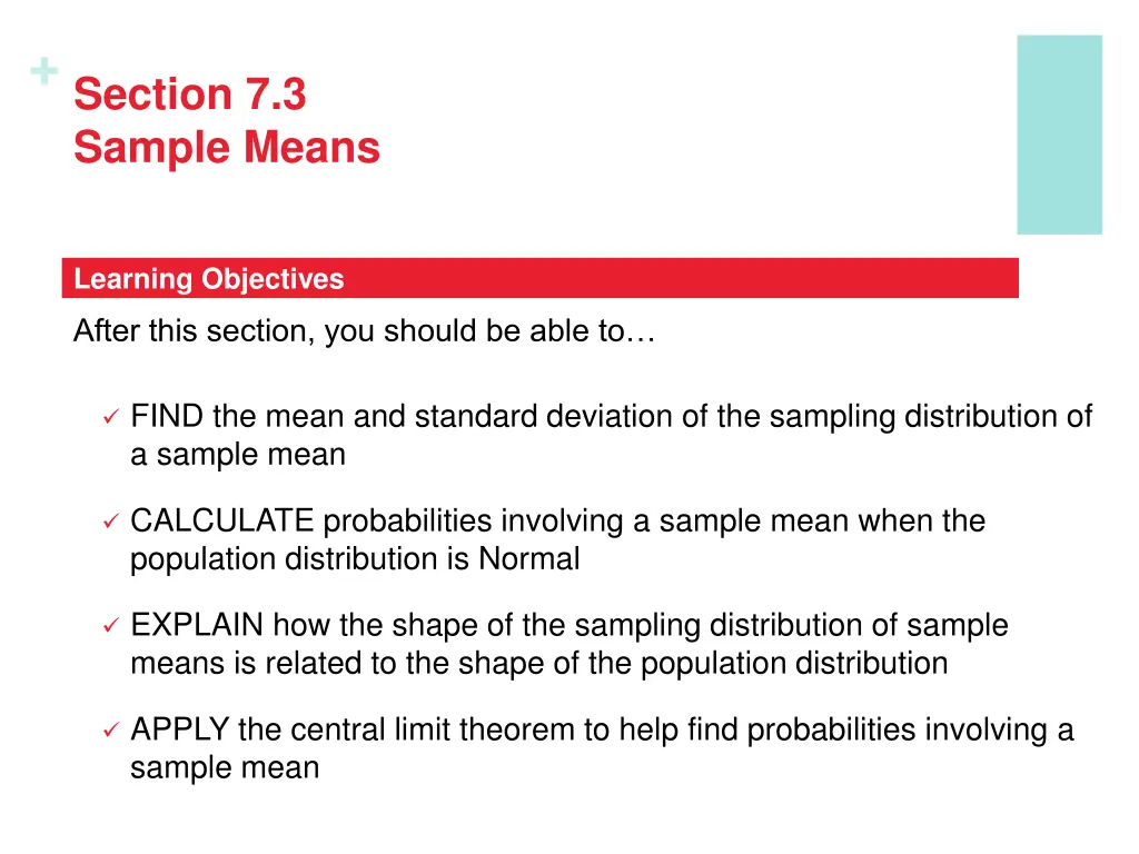 section 7 3 sample means