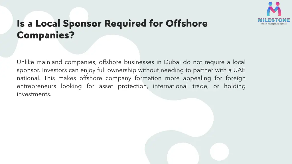 is a local sponsor required for offshore companies