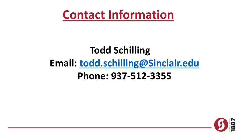 contact information
