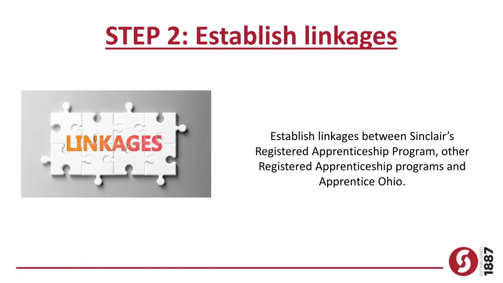 step 2 establish linkages