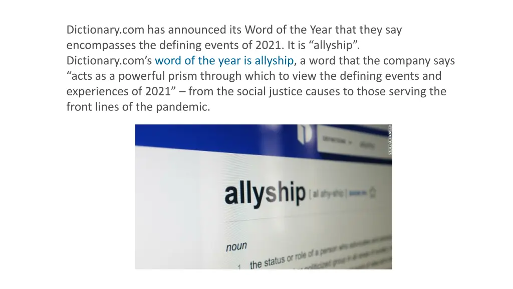 dictionary com has announced its word of the year