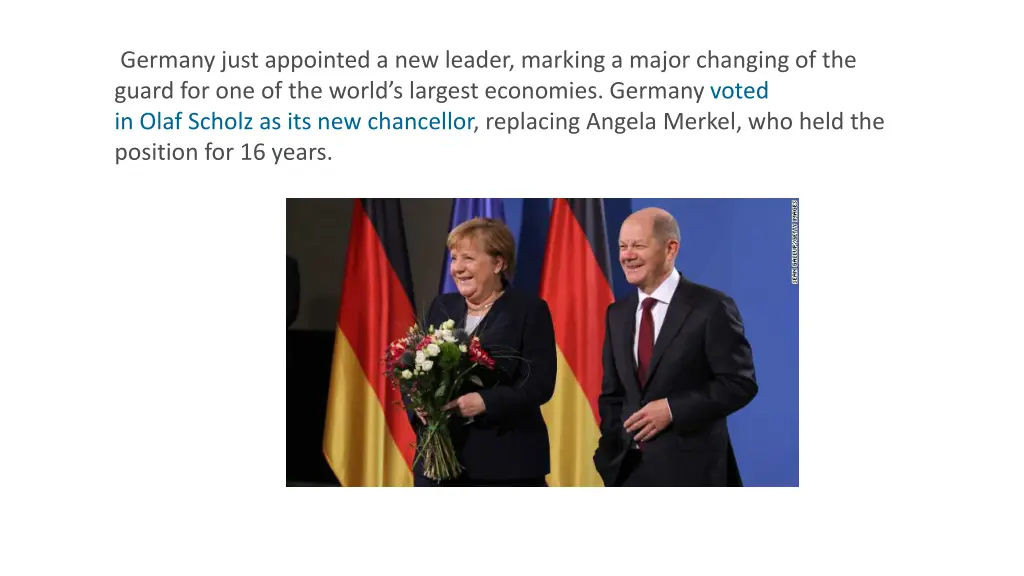 germany just appointed a new leader marking