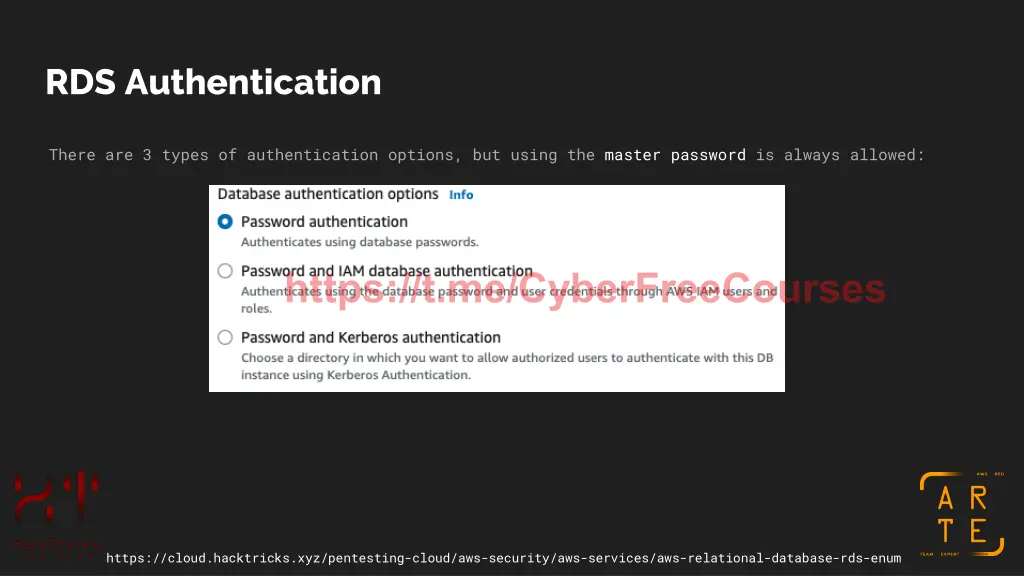 rds authentication