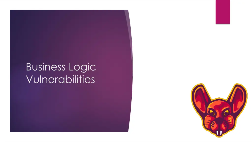 business logic vulnerabilities
