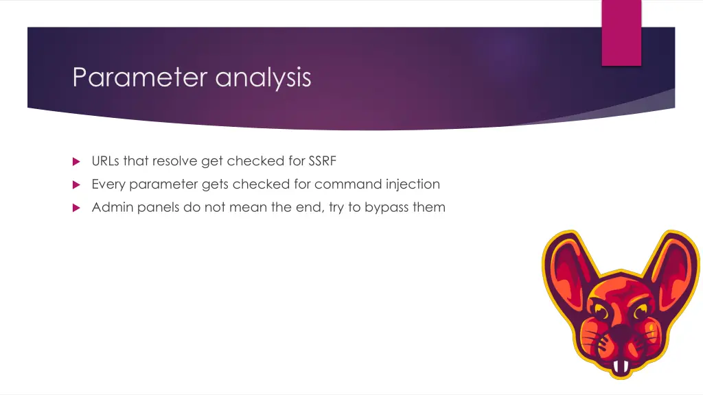 parameter analysis 2