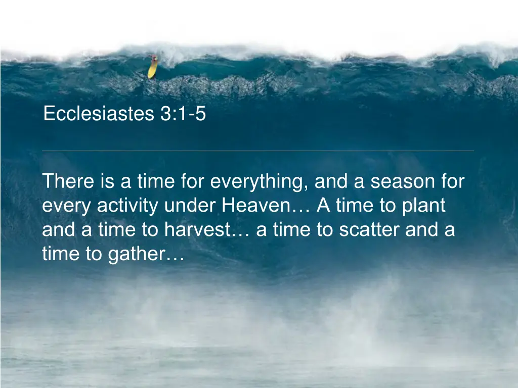 ecclesiastes 3 1 5