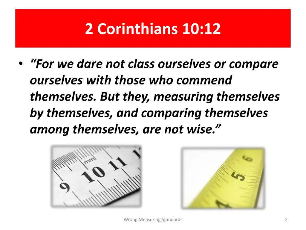 2 corinthians 10 12