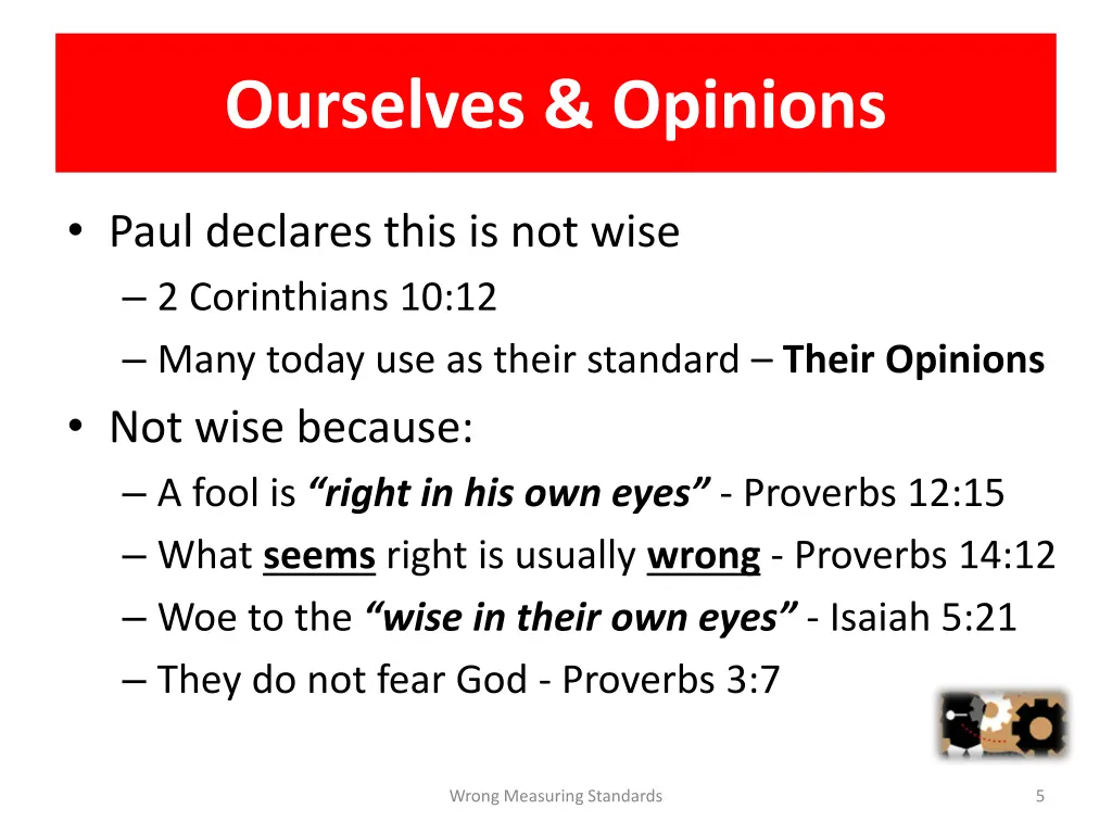 ourselves opinions