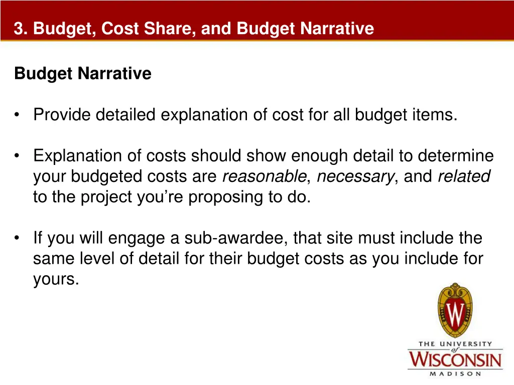 3 budget cost share and budget narrative 2