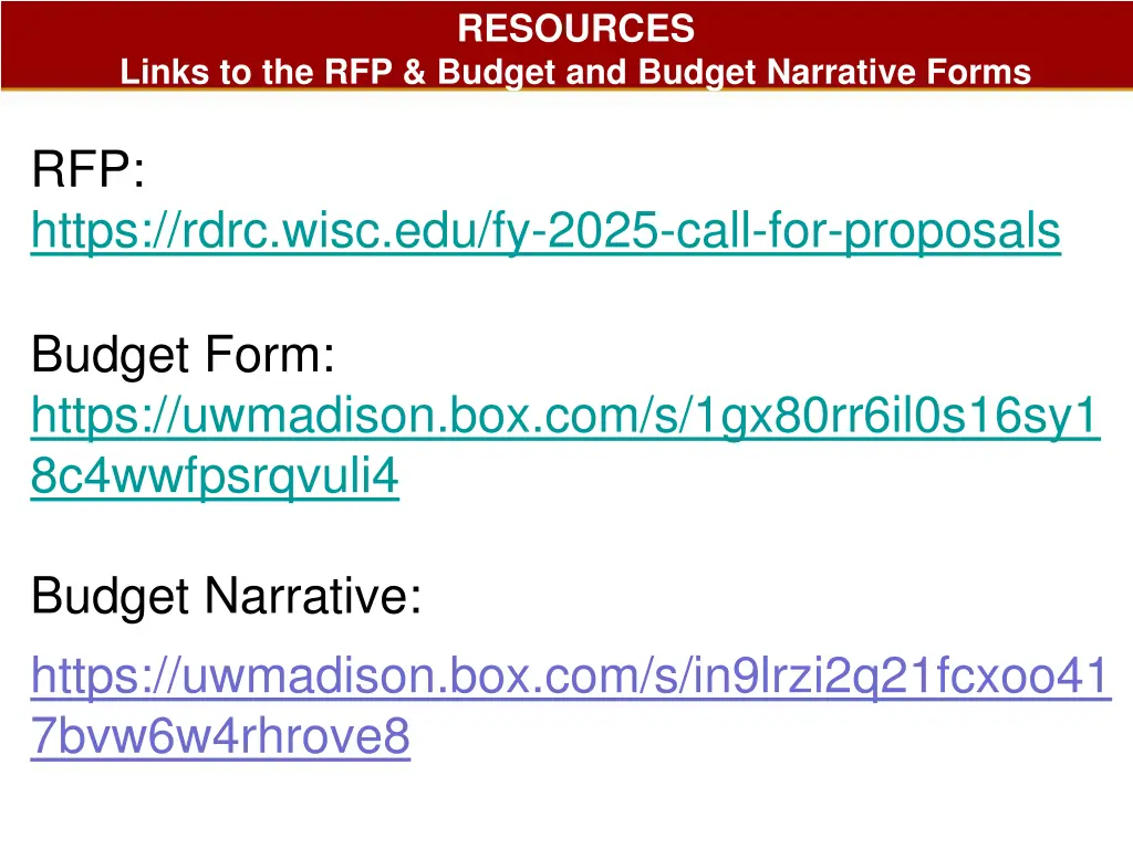 resources