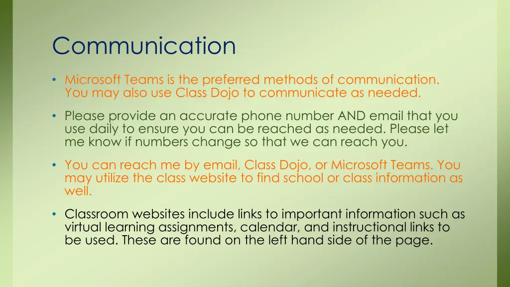 communication
