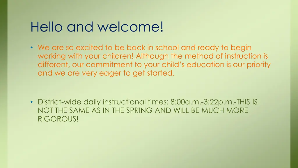 hello and welcome