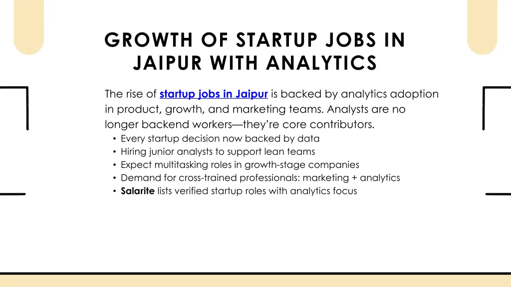 growth of startup jobs in jaipur with analytics