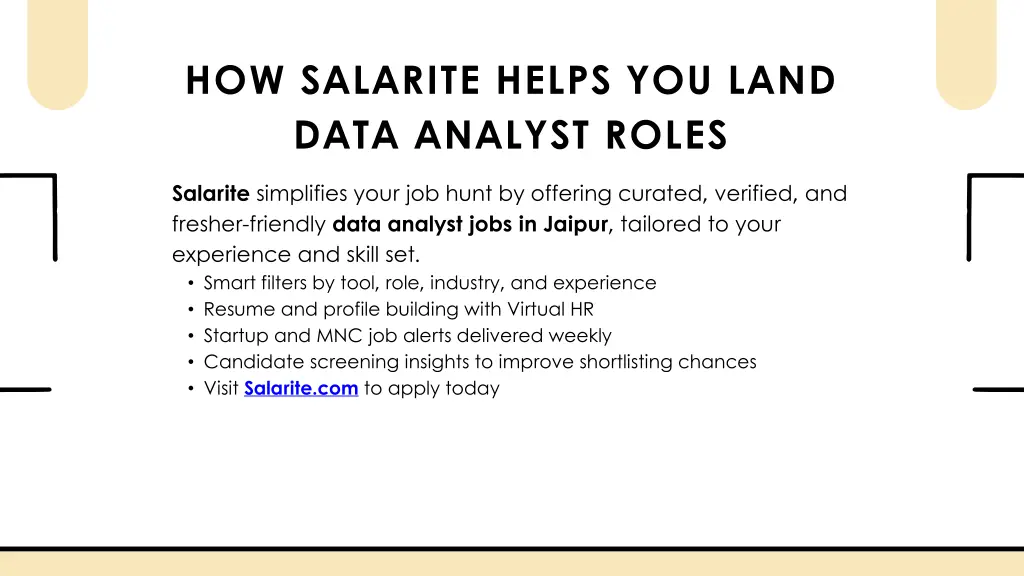 how salarite helps you land data analyst roles