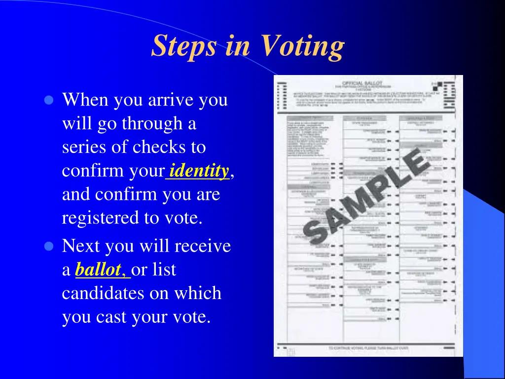 steps in voting 1