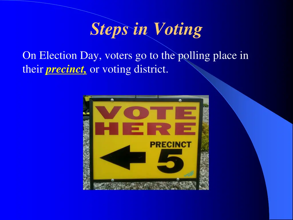 steps in voting