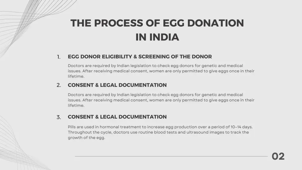 the process of egg donation in india